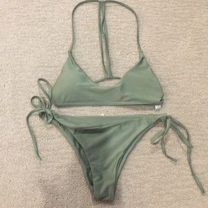 Olive green sexy bikini